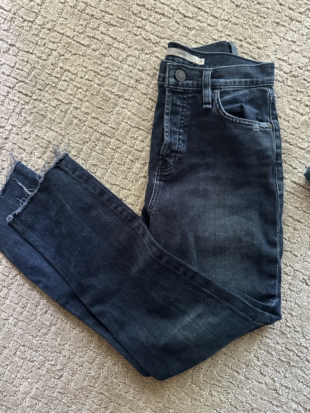 Hudson Holly style Jeans Dark Indigo Straight Leg Jeans